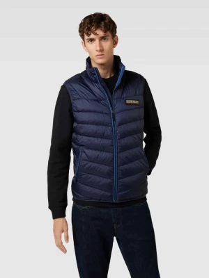 Kamizelka pikowana o kroju regular fit ze stójką model ‘AERONS’ Napapijri