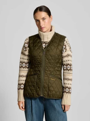 Kamizelka pikowana o kroju shaped fit z wyhaftowanym logo model ‘BETTY’ Barbour
