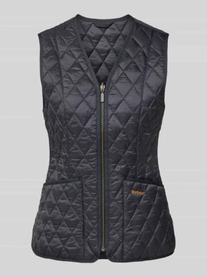 Kamizelka pikowana o kroju shaped fit z wyhaftowanym logo model ‘BETTY’ Barbour