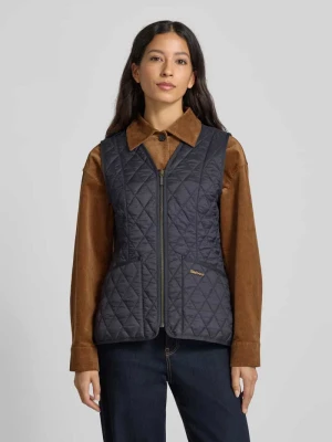 Kamizelka pikowana o kroju shaped fit z wyhaftowanym logo model ‘BETTY’ Barbour