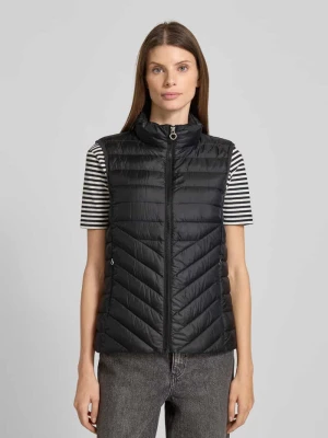 Kamizelka pikowana o kroju slim fit ze stójką s.Oliver RED LABEL