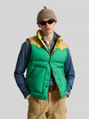 Kamizelka pikowana z bocznymi kieszeniami Polo Ralph Lauren Jasnozielony