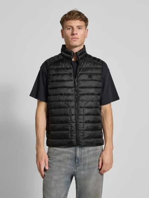 Kamizelka pikowana z kieszeniami zapinanymi na zamek błyskawiczny jack & jones