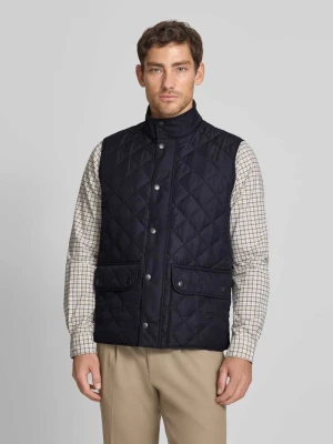 Kamizelka pikowana z kołnierzem stojącym w kroju regular fit Barbour