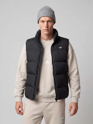 Kamizelka pikowana z nadrukiem z logo adidas Originals Czarny