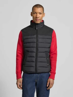 Kamizelka pikowana z wodoodpornego materiału, krój regular fit Tom Tailor