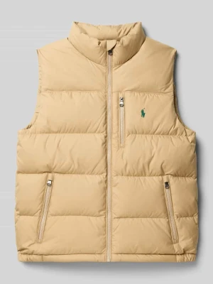 Kamizelka pikowana z wyhaftowanym logo Polo Ralph Lauren Teens