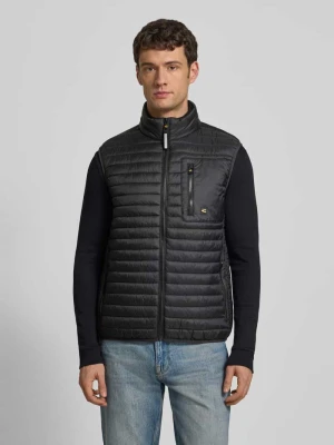 Kamizelka pikowana ze stójką camel active