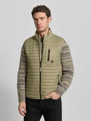 Kamizelka pikowana ze stójką camel active