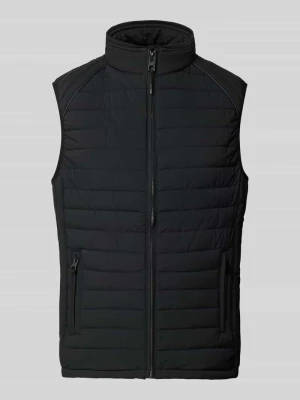 Kamizelka pikowana ze stójką i kieszeniami zapinanymi na zamek błyskawiczny NAUTGÅRD