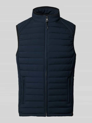 Kamizelka pikowana ze stójką i kieszeniami zapinanymi na zamek błyskawiczny NAUTGÅRD