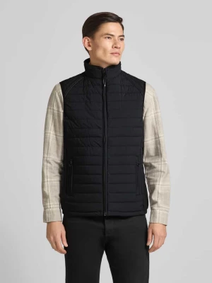 Kamizelka pikowana ze stójką i kieszeniami zapinanymi na zamek błyskawiczny NAUTGÅRD