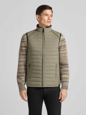 Kamizelka pikowana ze stójką i kieszeniami zapinanymi na zamek błyskawiczny NAUTGÅRD