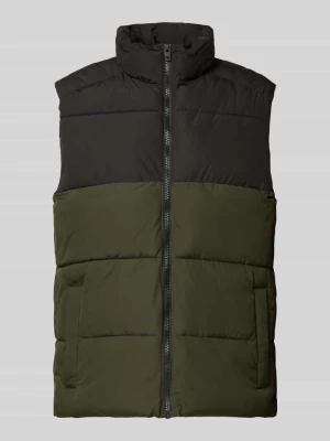 Kamizelka pikowana ze stójką model ‘MAZE’ jack & jones