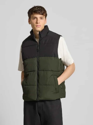 Kamizelka pikowana ze stójką model ‘MAZE’ jack & jones