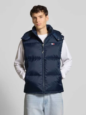 Kamizelka puchowa o kroju regular fit z odpinanym kapturem Tommy Jeans Granatowy