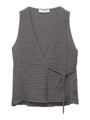 Kamizelka PULL&BEAR jasnoszary