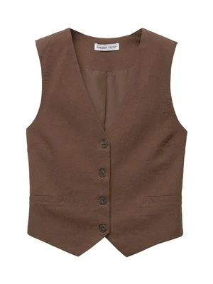 Kamizelka PULL&BEAR ciemnobrązowy
