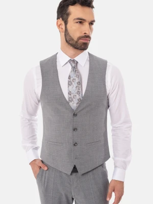 KAMIZELKA SOTRES SLIM FIT SZARA DWURZĘDOWA Recman