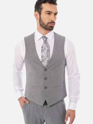 KAMIZELKA SOTRES SLIM FIT SZARA DWURZĘDOWA Recman