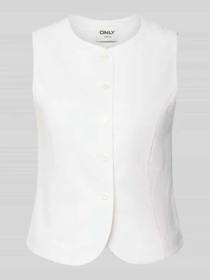 Kamizelka w kroju regular fit z mieszanki wiskozy i lnu model 'GOA' Only