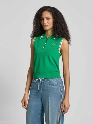 Kamizelka w kroju regular fit z mieszanki wiskozy w imitacji dzianiny Marc Cain