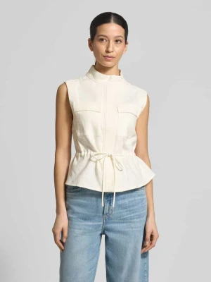 Kamizelka w kroju regular fit ze stójką model 'Lelo' MOS MOSH