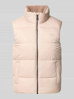kamizelka w z efektem pikowania krój regular fit model 'BORG' Superdry Beżowy