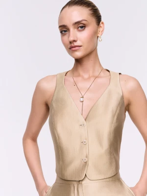 Kamizelka w złotym odcieniu TARANKO