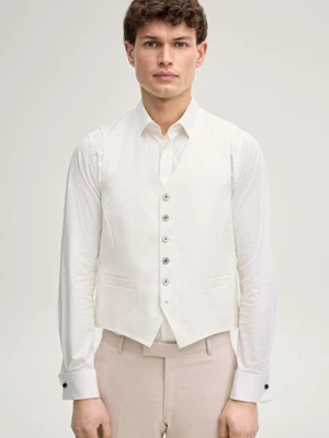 Kamizelka Cornflower Weazer w kolorze złamanej bieli z wzorem Joop