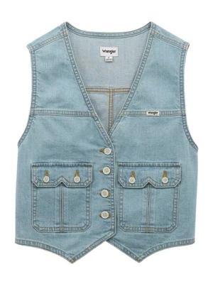 Kamizelka Wrangler jasnoniebieski denim