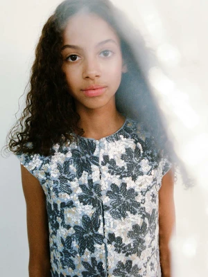 Kamizelka wyszywana cekinami niebieski - Dzieci - lata - MANGO KIDS