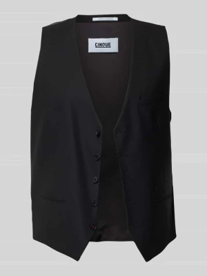 Kamizelka z dekoltem w serek i listwą guzikową Model 'Totti' CINQUE