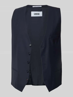 Kamizelka z dekoltem w serek i listwą guzikową Model 'Totti' CINQUE