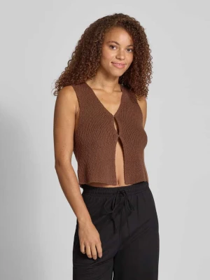 Kamizelka z dekoltem w serek model ‘Rike’ EDITED