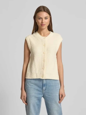 Kamizelka z dzianiny o kroju regular fit z mieszanki bawełny i bouclé Marc O'Polo