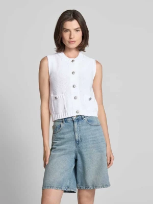 Kamizelka z dzianiny z bocznymi kieszeniami monari