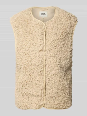 Kamizelka z futerka model 'Vada' Lollys Laundry Piaskowy