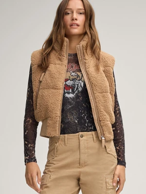 Kamizelka z futerka Vivian w kolorze wielbłądzim Joop