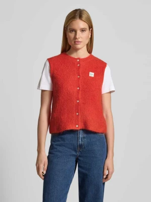 Kamizelka z imitacji dzianiny American vintage