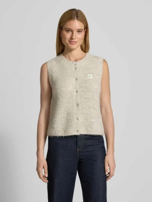 Kamizelka z imitacji dzianiny American vintage