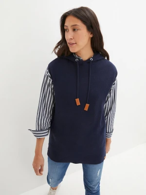 Kamizelka z kapturem, oversized bonprix
