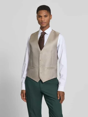 Kamizelka z kieszeniami z wypustką i dekoltem w serek Wilvorst