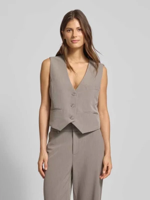 Kamizelka z lamowanymi kieszeniami Gestuz