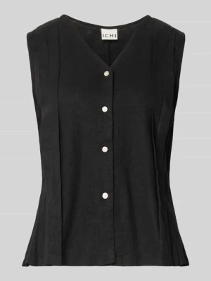Kamizelka z mieszanka lnu i wiskozy model 'LINNO' Ichi
