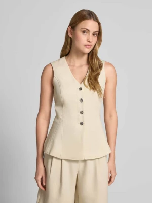 Kamizelka z mieszanka wiskozy z listwa guzikowa model 'Esteriane' MSCH Copenhagen