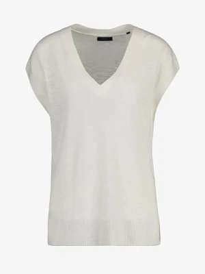 Kamizelka z mieszanki lnianej z dekoltem w kształcie litery v GANT