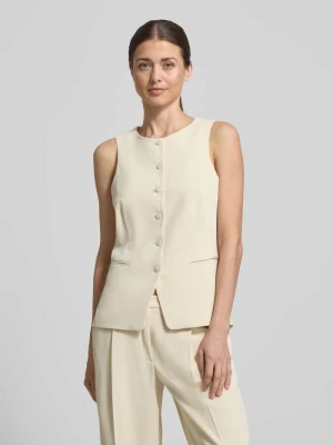 Kamizelka z okrągłym dekoltem i kieszeniami z wypustkami V by Vera Mont