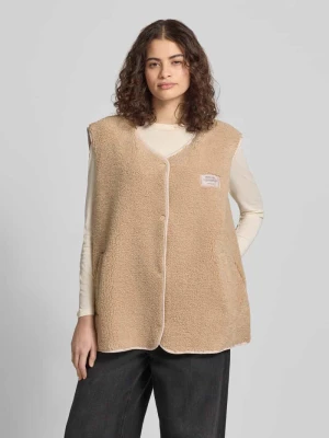 Kamizelka z polaru z detal z logo Karo Kauer