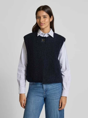 Kamizelka z polaru z zapięciem na guzik model ‘Anjanna’ NEO NOIR